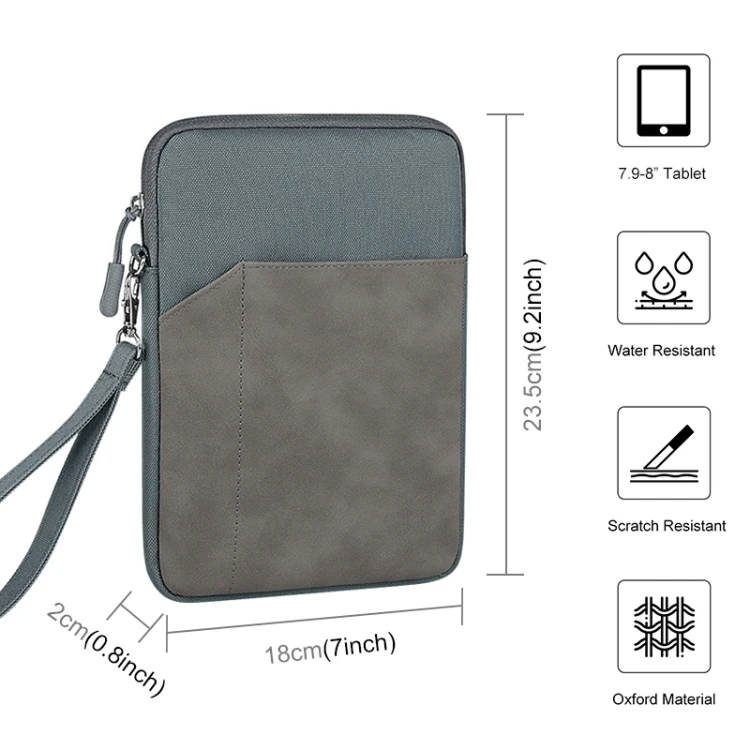 New Design HAWEEL Splash-proof Pouch Sleeve Tablet Bag for iPad mini 7.9-8.4 inch Tablet