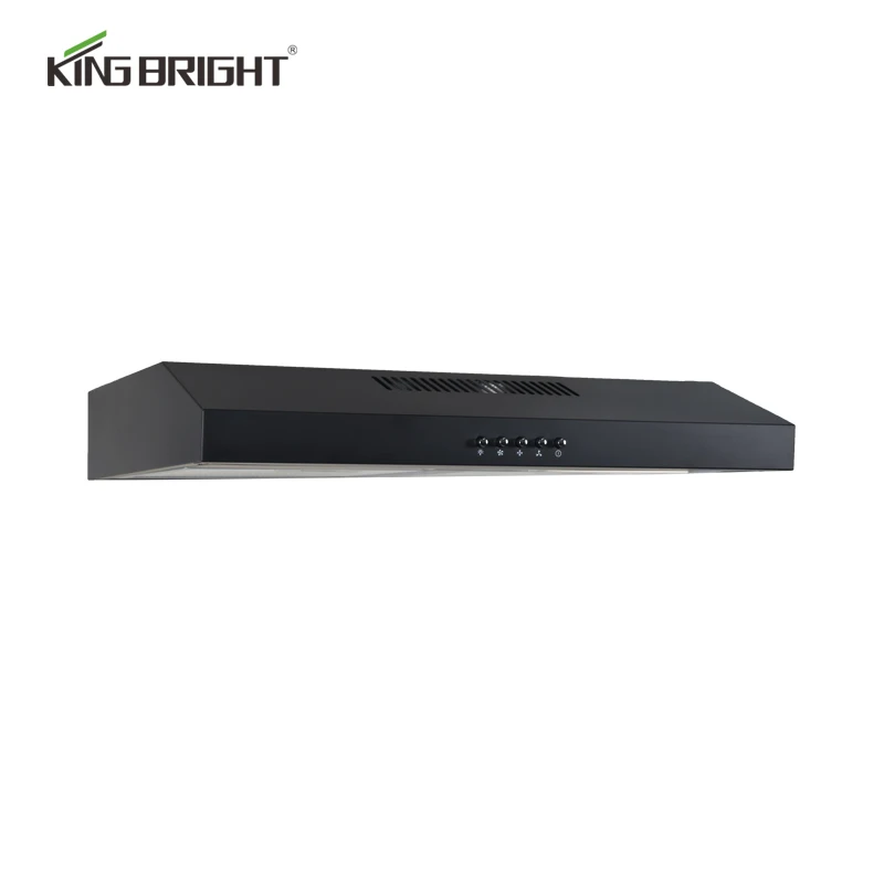 Economic black low noise slim hood under cabinet ductless range hood 24 inch with competitive price