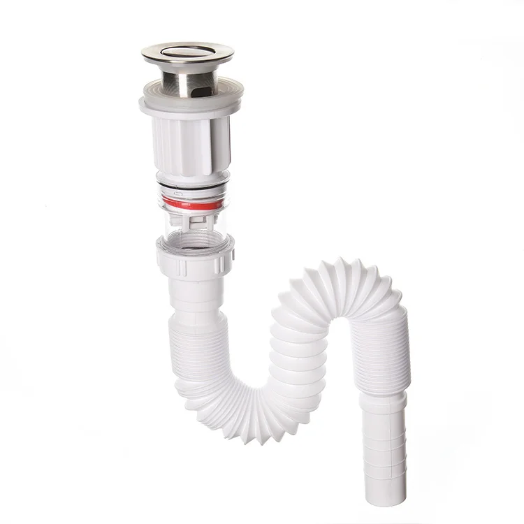 Cheap Siphon Sink Dish Drainer Basin Faucet Waste Plastic Drain Washing Sink Drain Hose