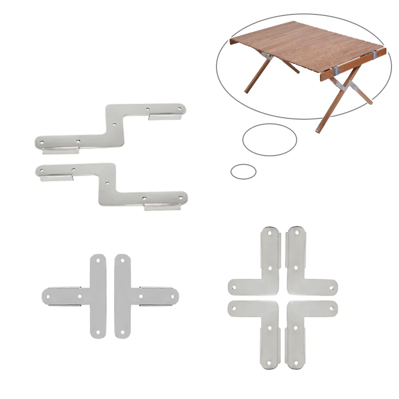 Stainless steel connector for outdoor egg roll table