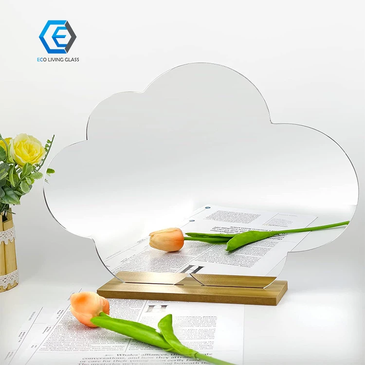 Customized Irregular Shape 3mm Beveled Frameless Mirror for Bathroom Living Room Appliance