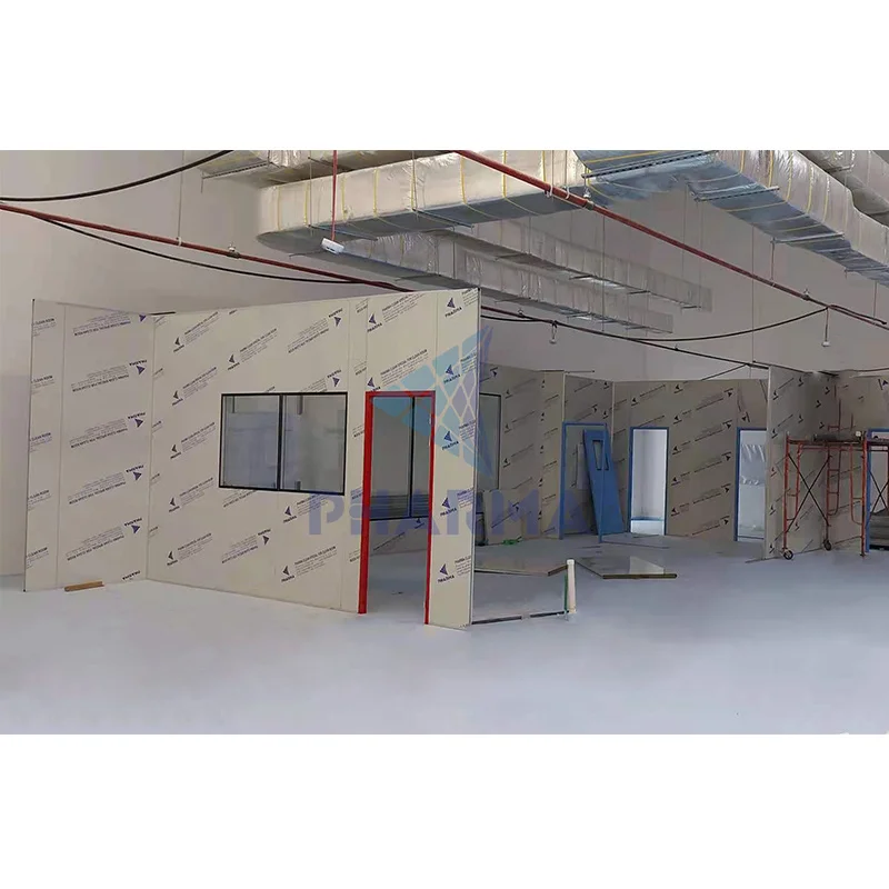 GMP Laboratory Workshop Class 1000 Industrial Production Stainless Steel clean room without dust for food processing