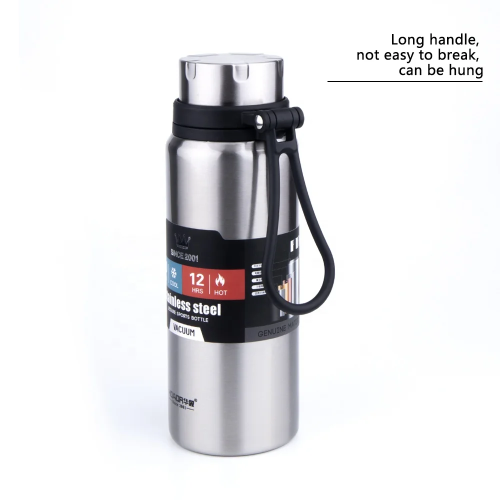 2020 New Design Wide Mouth Portable Sports Drinking Metal Water Bottle, Double wall Stainless Steel Insulated Hydro Vacuum Flask