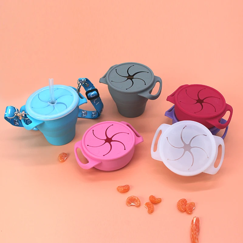 Экологически Чистая силиконовая многофункциональная силиконовая детская закуска маленькая и удобная в переноске