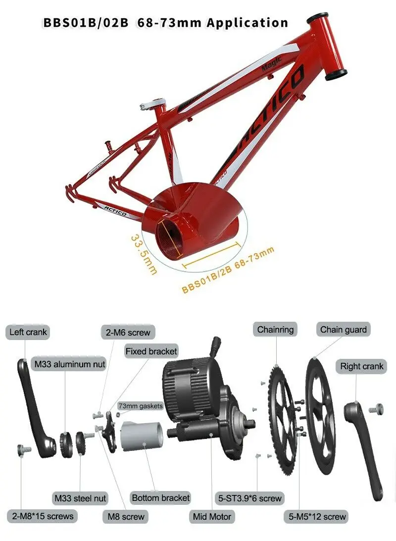 bafang bbs02b 48v 750w bafang 8fun ebike kit conversion kit with DPC18 display ship from Poland Germany warehouse