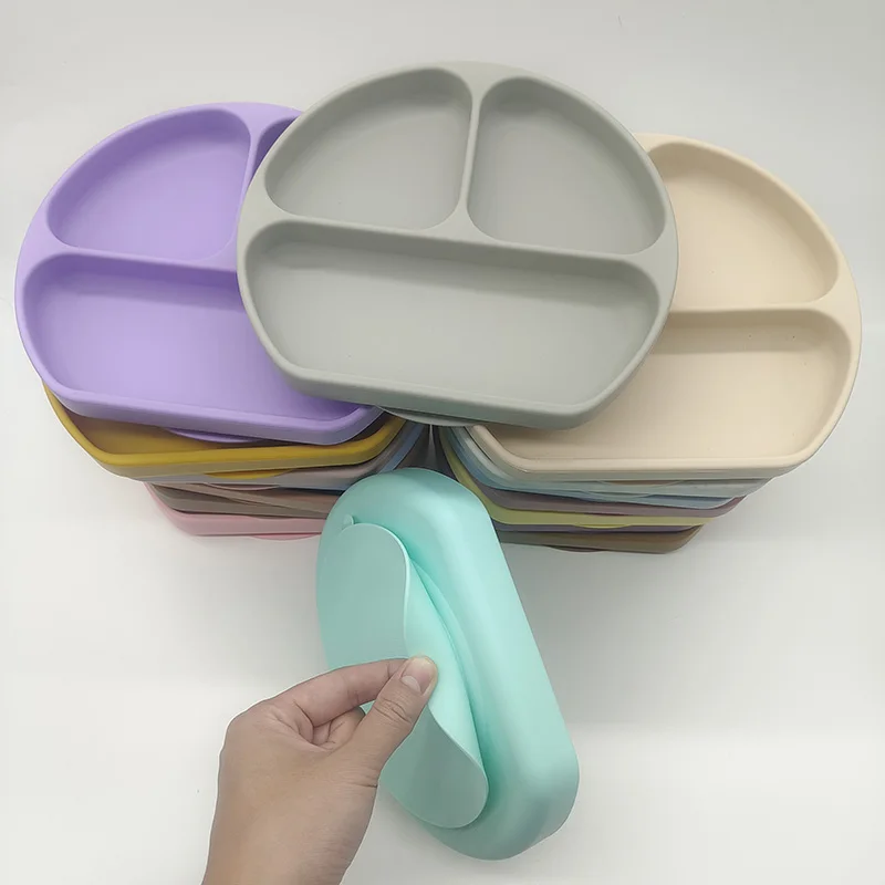 Не содержит Бисфенол А eco-friendly поставки силиконовый нагрудник с суповую тарелку производство и миска защитой от проливания комплект для кормления присоской