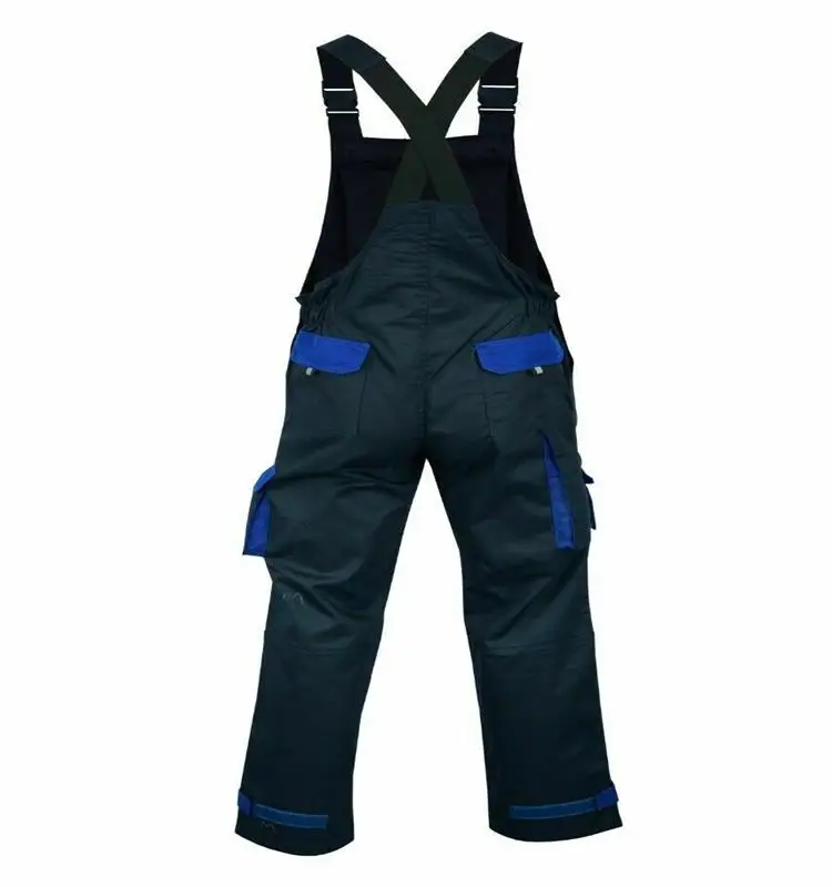 2021 New Design Navy Blue Insulated Bib Pants Women Work Overalls For Men Construction Workers