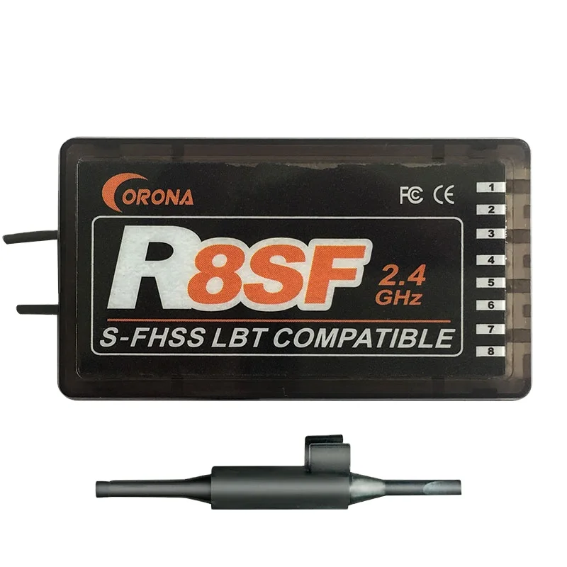 Corona R8SF S-FHSS FHSS Compatible 8ch Receiver for T6J T8J T14SG T18MZ T18SZ