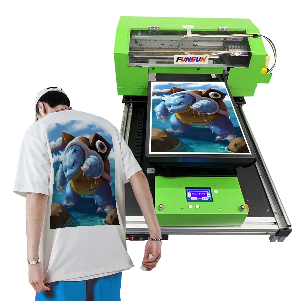 Hot Sale Funsun Digital Touch Screen DTG Printer A3 T-shirt Printing Machine with Greater Clarity