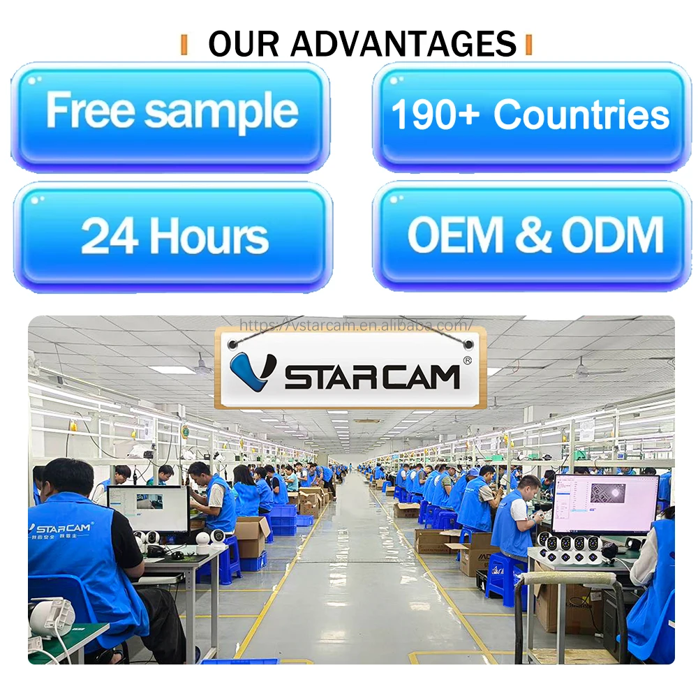 Vstarcam CS621DR-C 6MP Wireless WiFi Dual Lens Safety Camera Smart Outdoor PTZ CCTV Camera Security