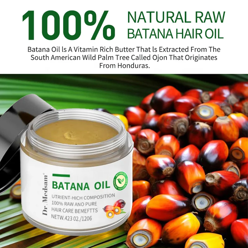 100% Natural Organic Batana Oil Cream For Hair Growth Treatment Hair Loss Alopecia Areata