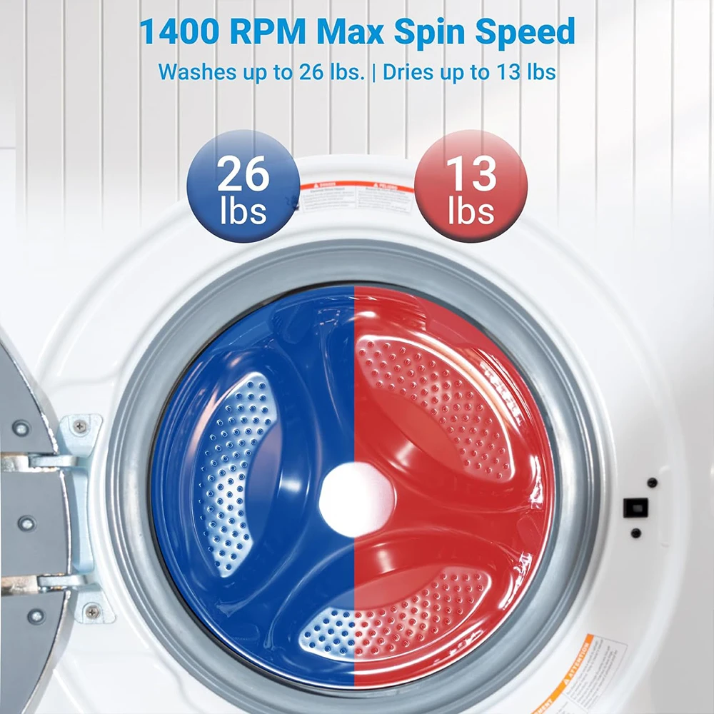 Professional Wholesale 2.7cuft Washer Dryer Combo Industrial Household Automatic Laundry Smart Washing Machines Prices for Home