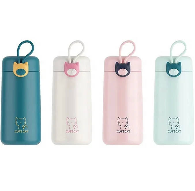 270 mL wholesale double wall stainless steel silicone strap for portable mugs with good sealing performance