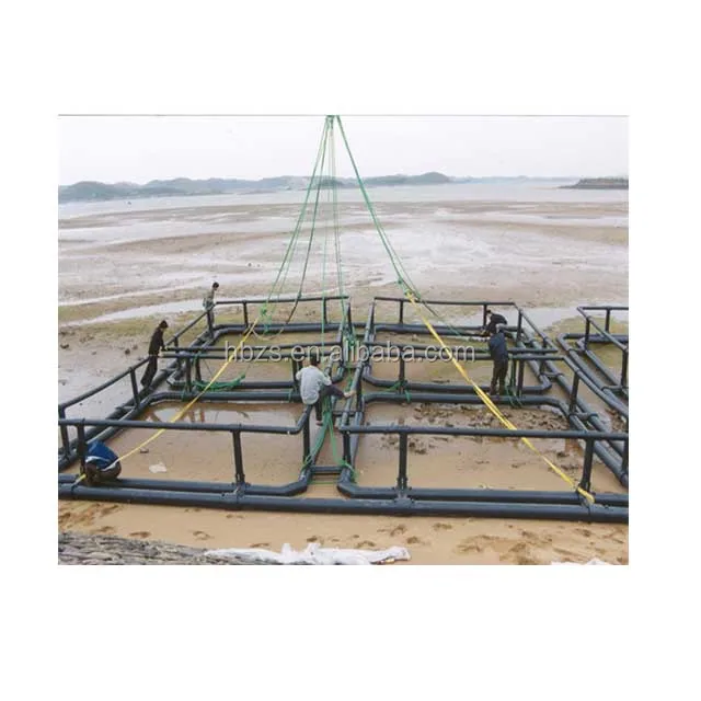 7x7M square Hdpe Floating Aquaculture Traps for Fish Farming