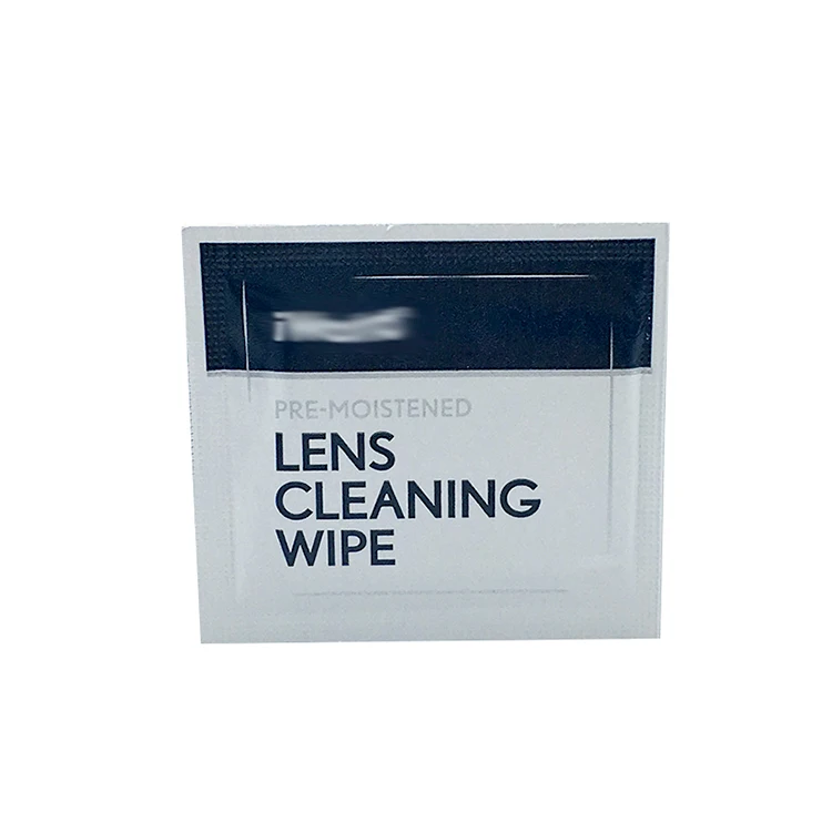 Customized Logo/Size Dust Removal and Anti Fog Independent Packaging Portable Pre Moistened Lens Cleaning Wipes
