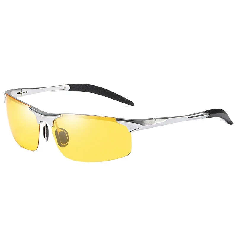 Мужские велосипедные солнцезащитные очки из алюминиевого сплава с поляризацией