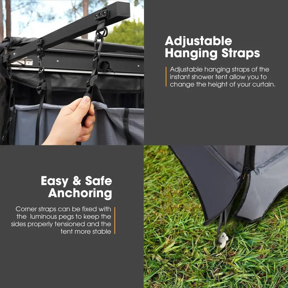 Outdoor Car Side Shower Room Tent Portable Changing Room With Carry Bag Outdoor Shower Set Outdoor Shower Camping Portable