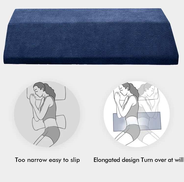 Back Support Memory Foam Pillow Lumbar Support Pillow Lower Back Pain Relief for Sleeping in Bed Waist Support Cushion
