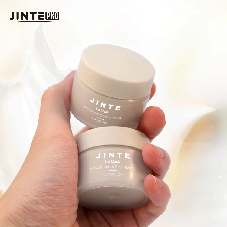 10ml 15ml Empty PP Plastic Lip Moisturizer Plastic Jar Double Wall Cosmetic Packaging Container With Screw Cap