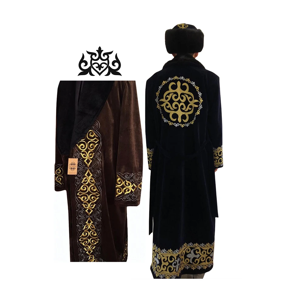 
Natural Mink Fur Male Custom Long Style Chapan Clothes 