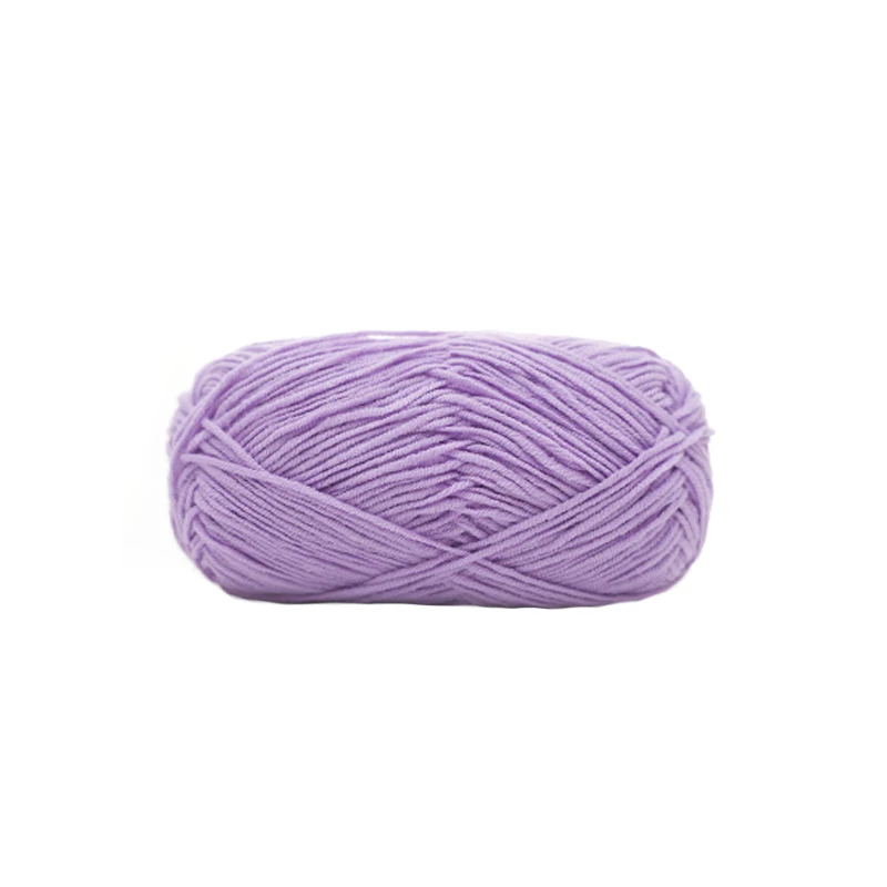  Вязаная Смешанная хлопчатобумажная пряжа Yarncrafts с принтом не скатывающаяся молочная