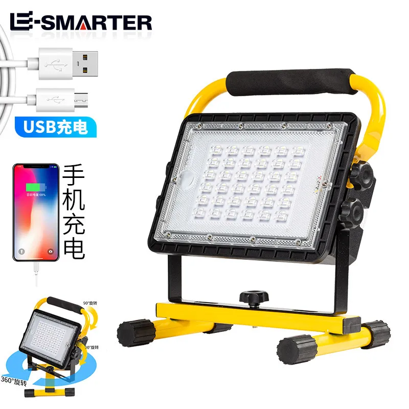 Outdoor Powerbank Solar 4 Light Mode 20800Mah Battery Rechargeable Cob Magnetic Slim Car Work Light Led Worklight