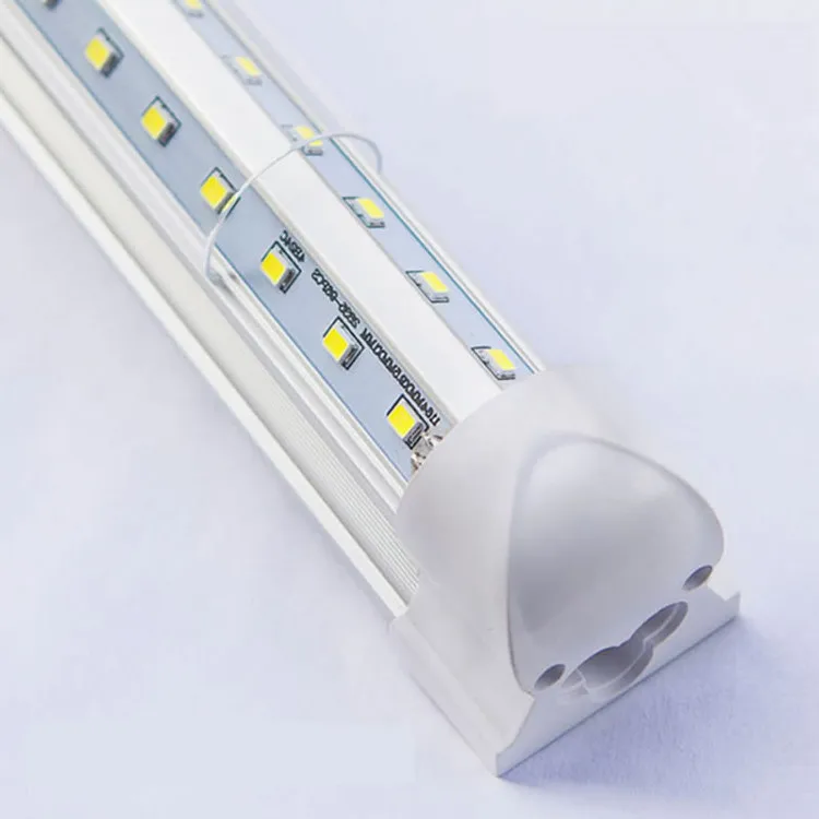 high lumen t8 integrated led light 1ft 2ft 3ft 4ft 8ft integrated v shape t8 led tube 160lm/w with 5 years warranty
