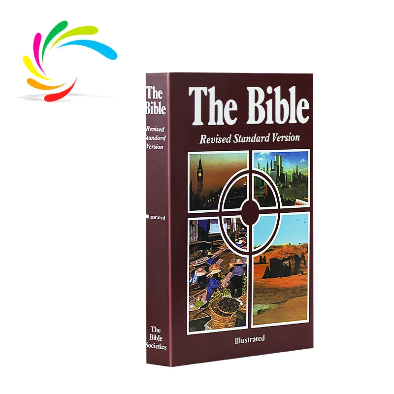 Оптовая продажа 2022 дешевая Высококачественная переплетная Книга в твердом переплете Библия переработанная стандартная версия печать Святой Библии