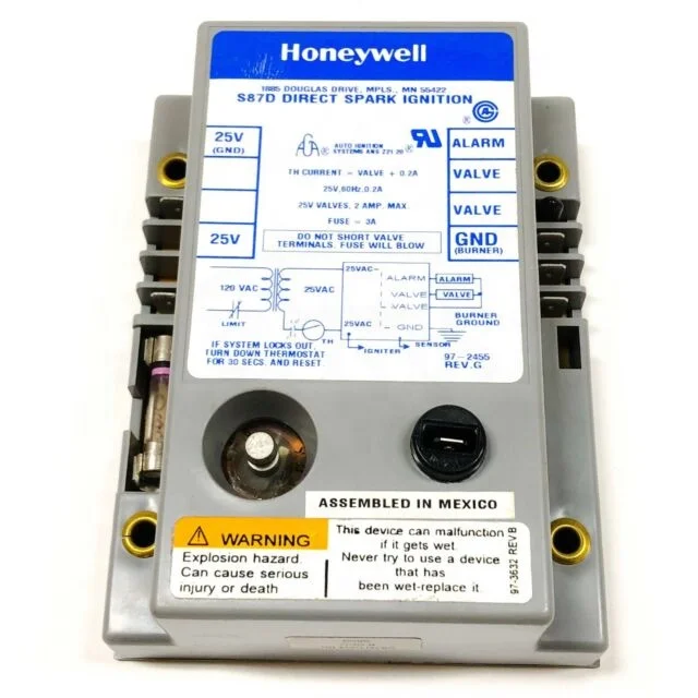 Original Resideo Combustion Controller S87B 1016 1008 /S87D1004 Honeywell Ignition program controller