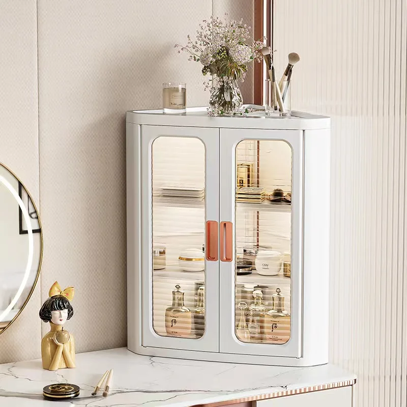 Corner Cabinet Wall Side Triangle Cabinet Storage Cabinet Living Room Corner Storage Rack Organizer Book Shelf Home Organizer