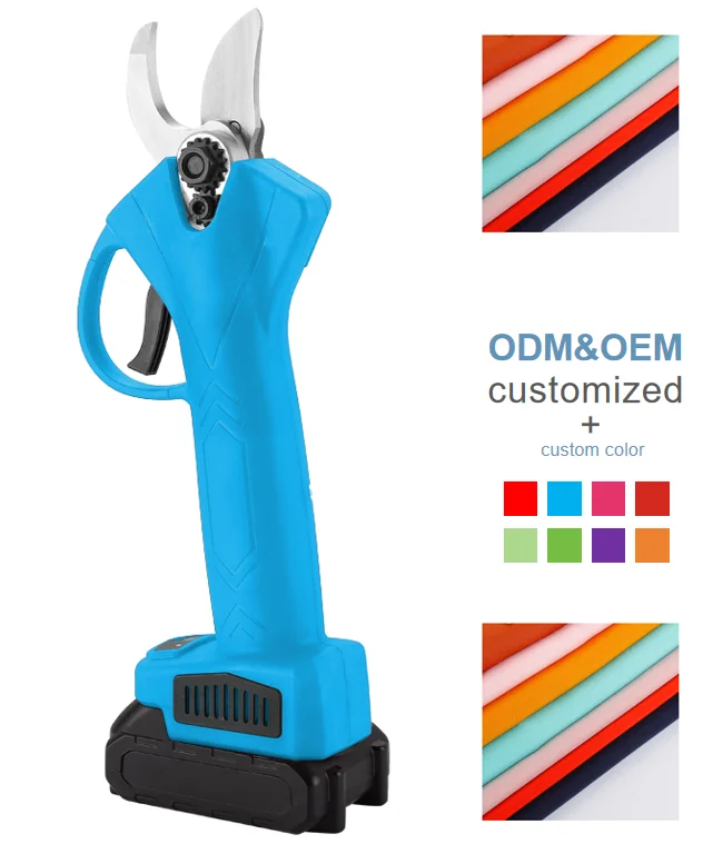 Lithium Electric Cordless Tree Cutter Pruning Scissors Battery Powered Garden Tools Power Shears