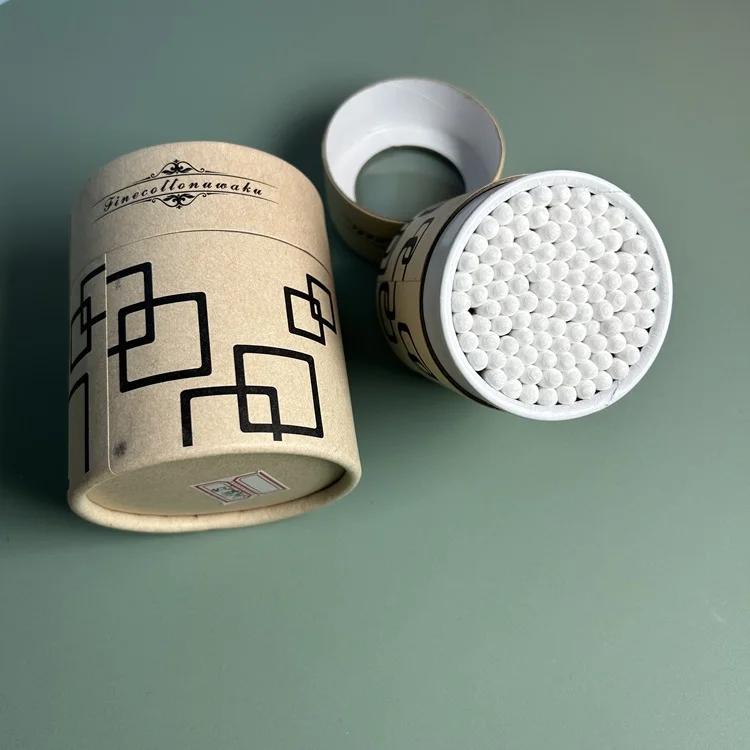 Экологичные ватные палочки бамбуковые 100/200 шт. в коробке наконечники q