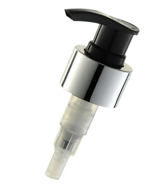 
24/410 28//410 White aluminum metal twist up lotion plastic hand pump for sale Silver lotion pump 