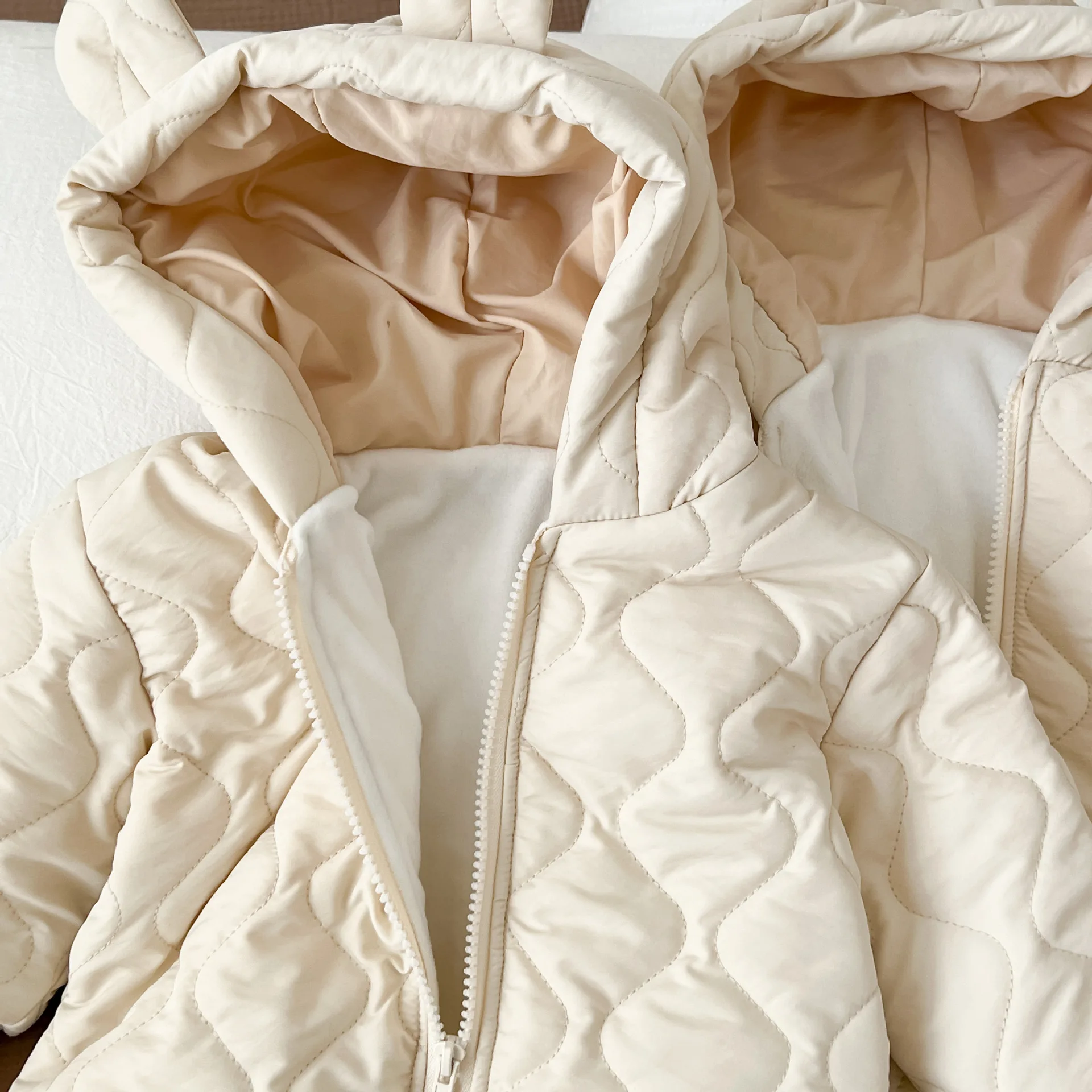 Kids Jackets Boys Winter Thick Coats Warm Cashmere Jumpsuit Romper For Girls Hooded Jacket Children Clothes Toddler Overcoat