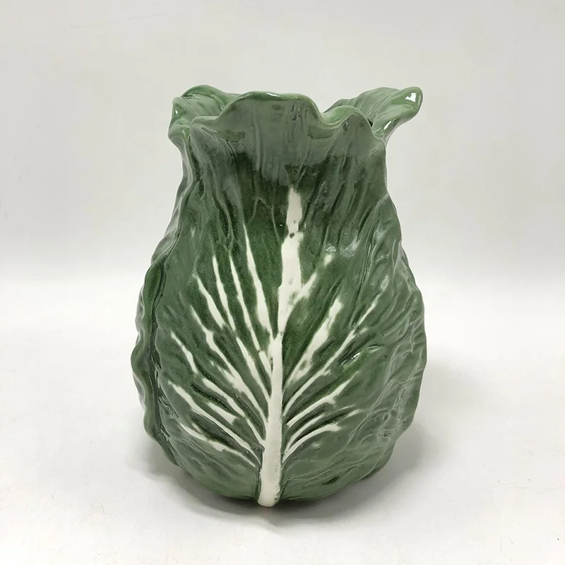 Home Decor Flower Vase Office Desktop Living Room Wedding Decoration Ceramic Dolomite Chinese cabbage flower pot