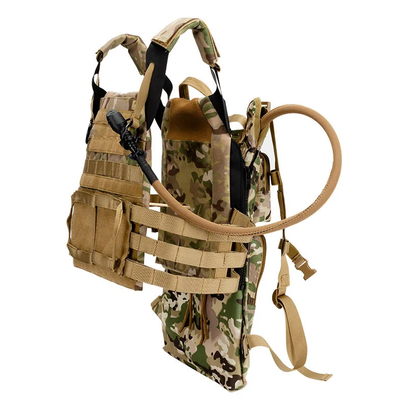 Waterproof Outdoor Tactical Equipment Camouflage Tactical Combo Vest Backpack