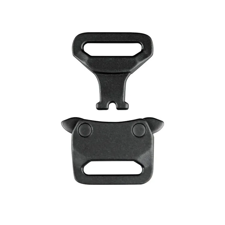 15mm quick release buckle black color special zinc alloy insert buckle strong outdoor small tactical buckle laser logo