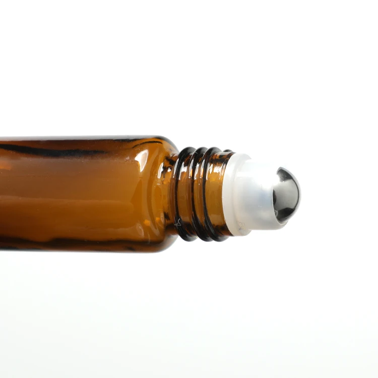 amber glass Roller Bottles Essential Oil Roller Bottles Glass Roll-on Bottles with glass Roller Balls for Essential Oi
