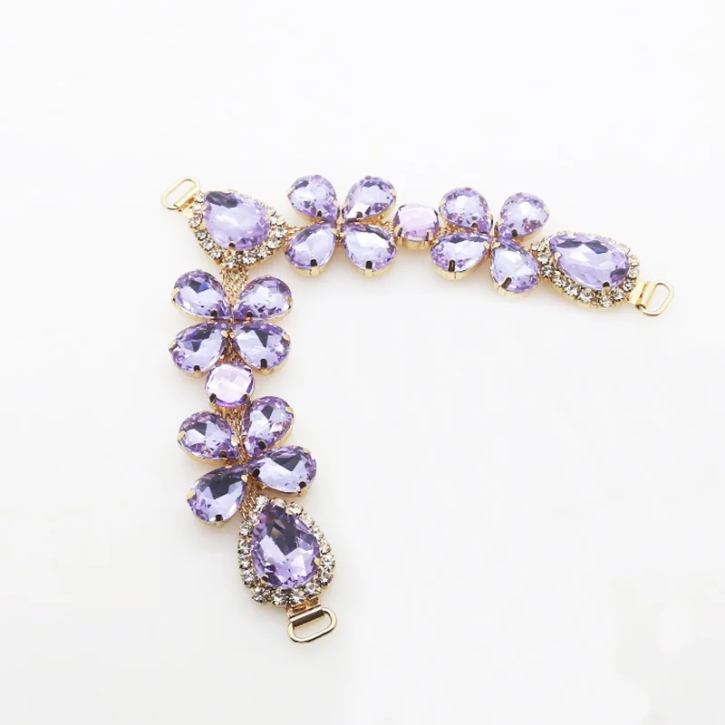 Wholesale Crystal Shoe Decoration Rhinestone Shoe Ornament Rhinestone Bag Buckle LSSD889