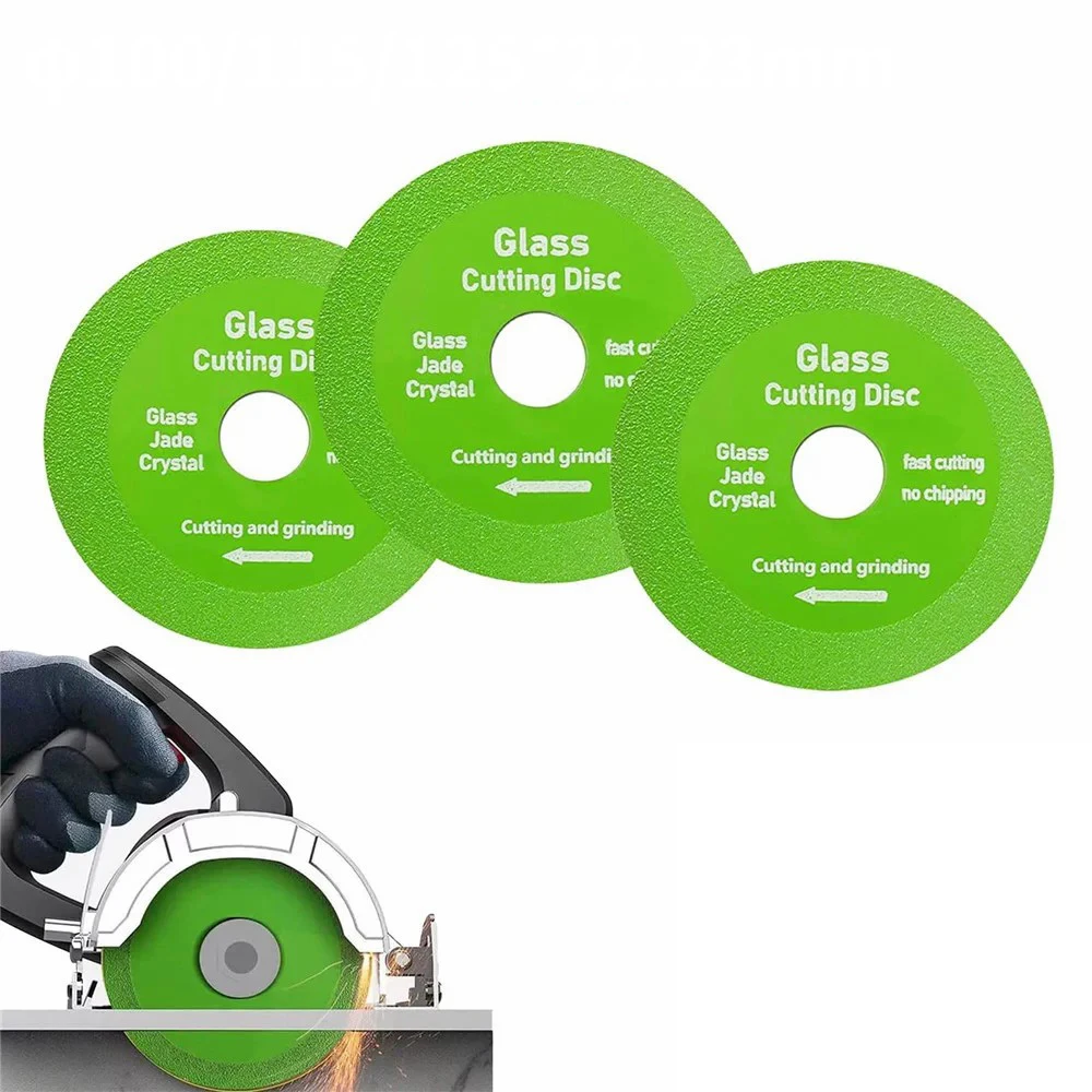 Glass Cutting Disc 100/115/125*22.23mm Ultra-thin Saw Blade Diamond Jade Wine Bottle Ceramic Polish Angle Grinder Machine