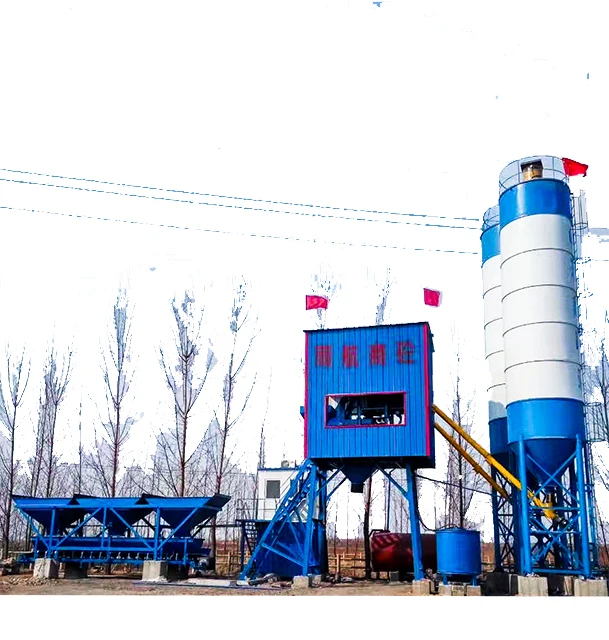 Concrete Batching Plant HZS 25 mini mix concrete batching plant for sale with high quality