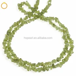 CBW04 Wholesale Natural Rough Gemstone Strand Chips Peridot Beads