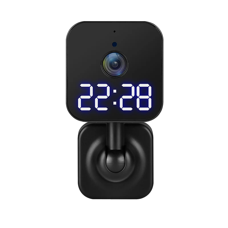 Amazon Best-Selling Smart Desk Clock Camera 1080P HD Home Security With Night Vision Mini IP Camera