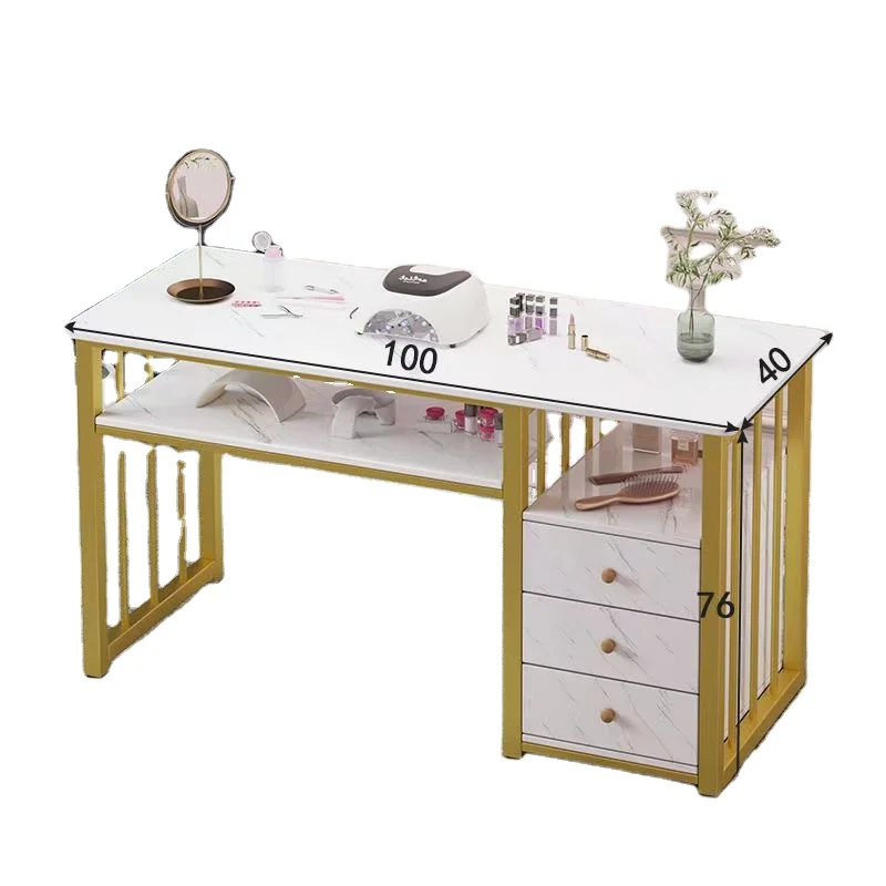 Hot Selling Modern Style Multifunctional Nail Table Beautiful and Practical Salon Furniture