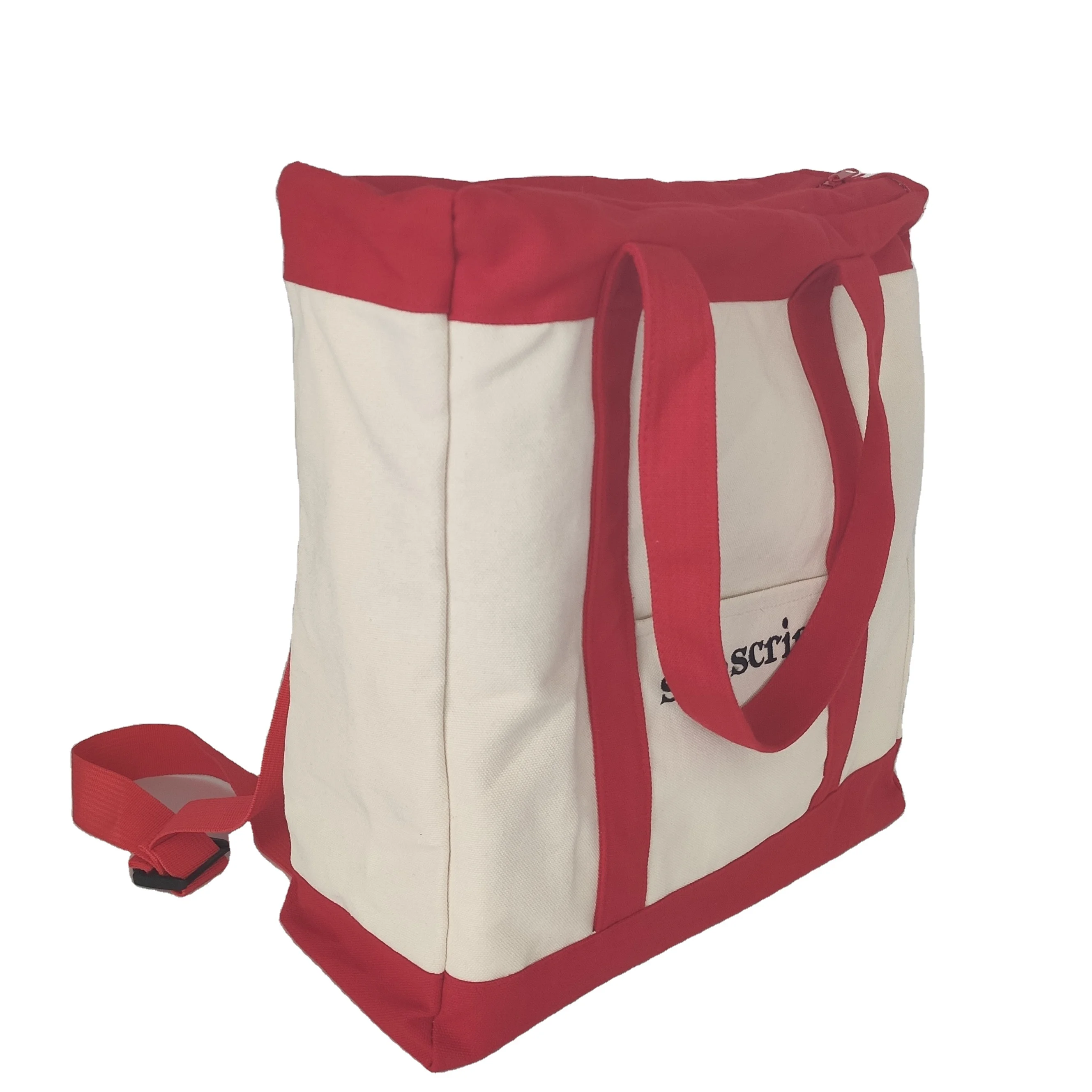 Рюкзак, хлопчатобумажная Холщовая Сумка-тоут, подкладка, сумки на молнии с логотипом, Экологически чистая натуральная хлопчатобумажная ткань, унисекс, с вышивкой и надписью, 50 шт. T/T