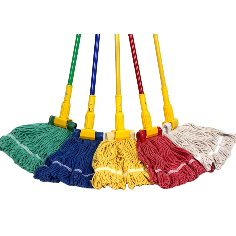 Промышленная хлопковая швабра с зажимом для челюсти