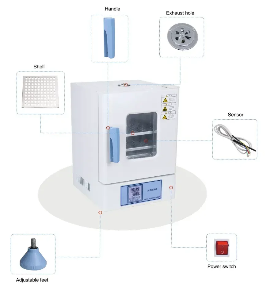 Digital 18L Iron Liner Constant Temperature Co2 Incubator Electric Bacteria Incubator for Laboratory drying oven for lab