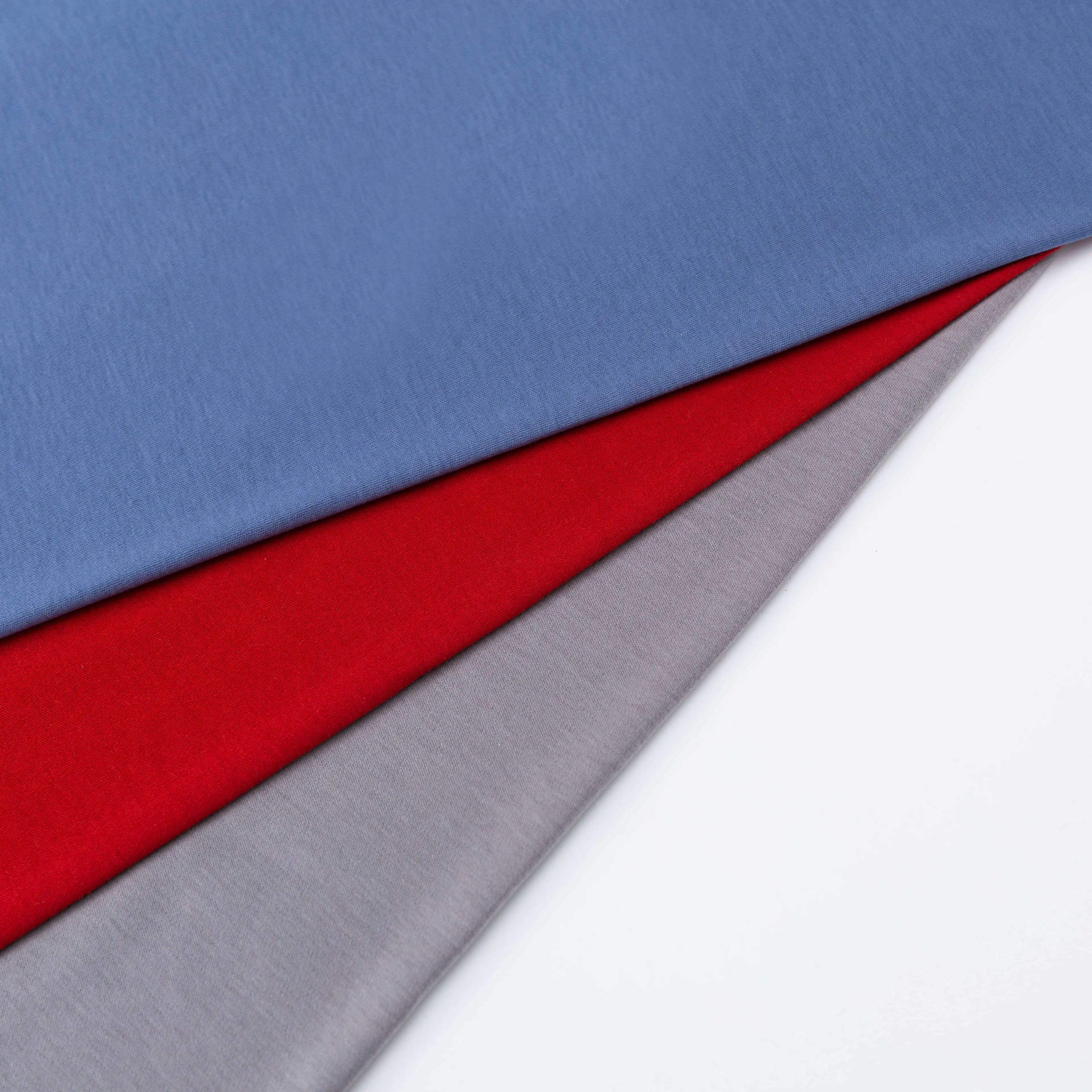 Wholesale 100% Long staple Pure 210Ggsm Cotton Comfortable Double sided Mercerizing Tabby Cotton Fabric For Garment