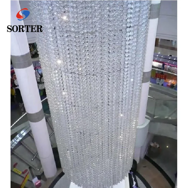 luxury crystal glass bead curtain for Living Room Bedroom Dining hall Decor