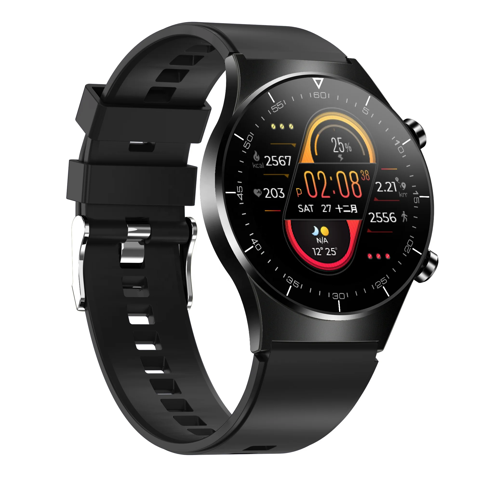  Чигу сердечного ритма lte монитор фитнес измерять кровяное Wristband1.28 дюймов умные часы для Android и IOS в режиме реального артериальное давление водонепроницаемый